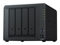 Synology Disk Station DS918+ - Serveur NAS - 4 Baies - SATA 6Gb/s / eSATA - RAID 0, 1, 5, 6, 10, JBOD - RAM 4 Go - Gigabit Ethernet - iSCSI support DS918+